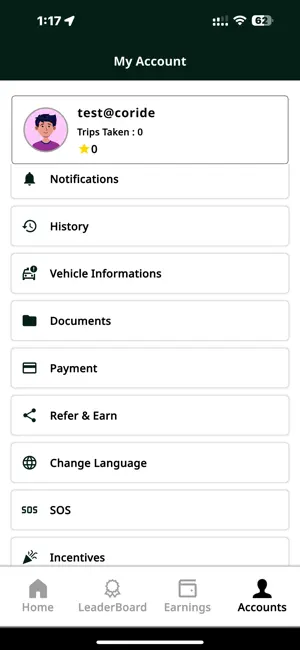 CoRide Driver screenshot 4