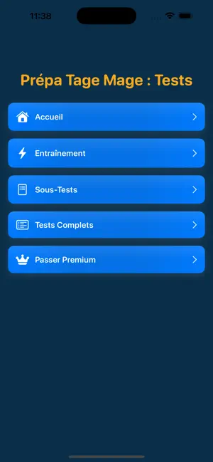 Prépa TAGE MAGE : Tests screenshot 2