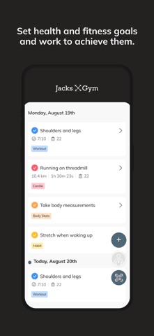 Jacks Gym iPhone screenshot