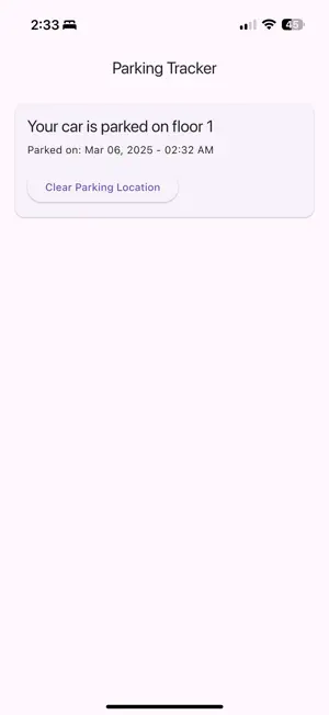 Parking Floor Tracker screenshot 1