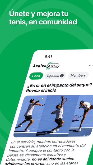 SapienX Tenis iPhone screenshot 1 - Social Networking app