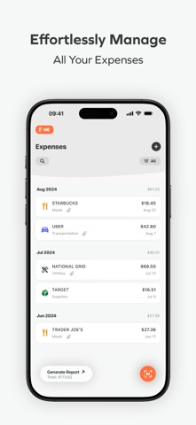 AI Receipt Scanner: SimExpense iPhone screenshot