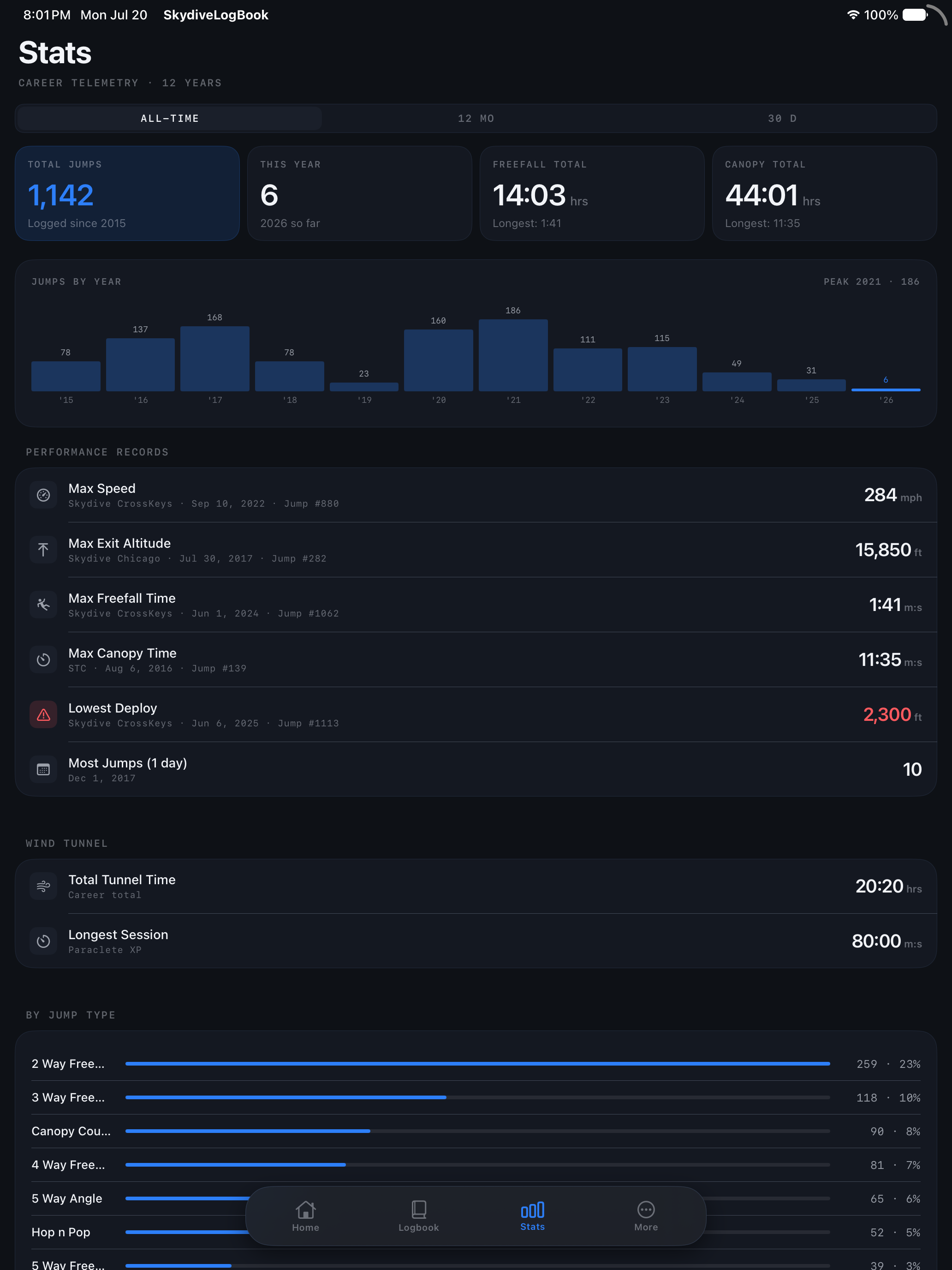 Skydive LogBook screenshot 16