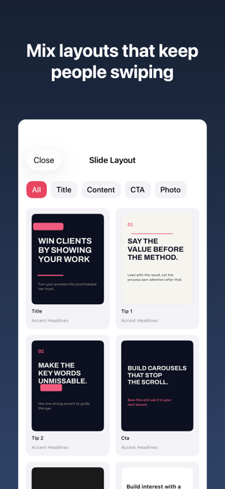 Carousel: AI Posts for Insta Screenshot 7 of 7