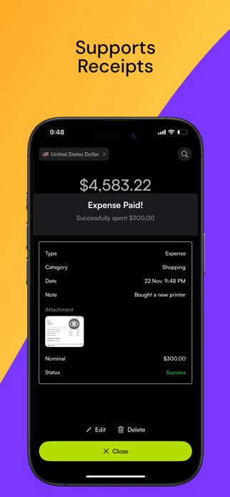 Expense Tracker - Expensiya Screenshot 6 of 10