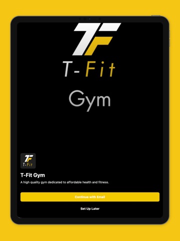 T-Fit Gym iPad screenshot