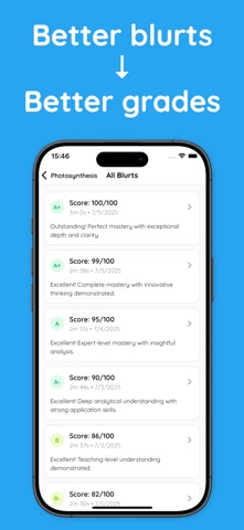 Blurt: Blurting Study Method iPhone screenshot