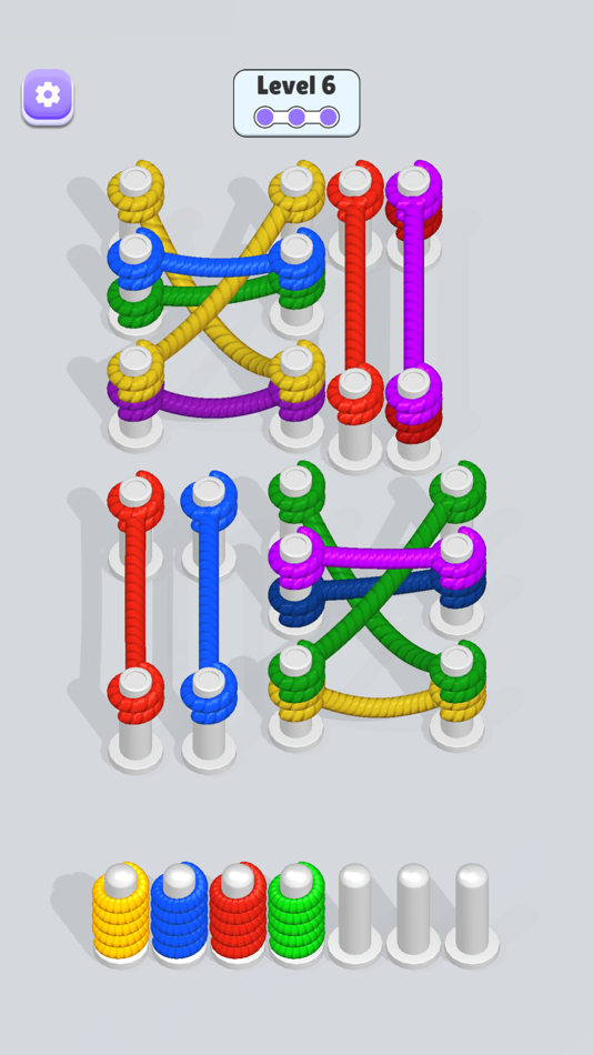 #8. Rope Triple Match (iOS) 由: 8Great, Games LLC