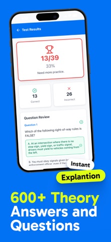 NY Dmv: Permit practice tests screenshot