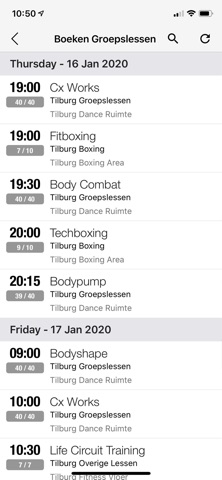 Club Pellikaan Booking iPhone screenshot
