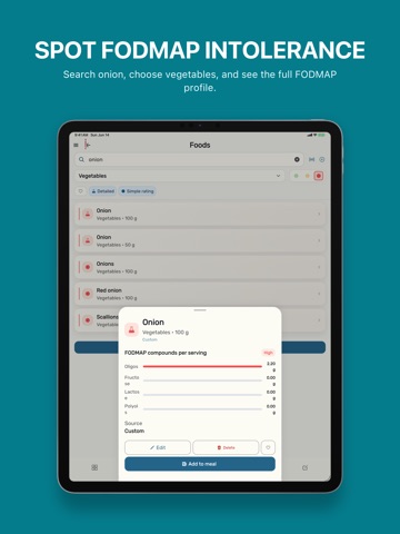Low FODMAP Diet IBS Bloat Gone iPad screenshot