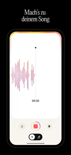 Screenshot von Suno - Musik Machen Mit KI auf dem iPhone 5