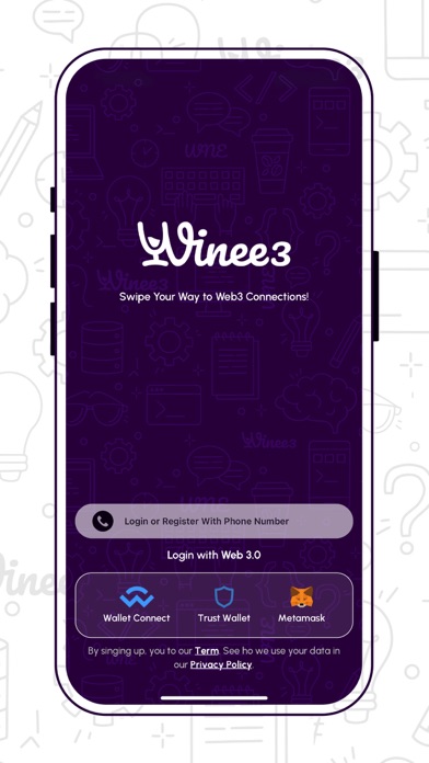 Winee3: Social, Crypto & Earn Screenshot