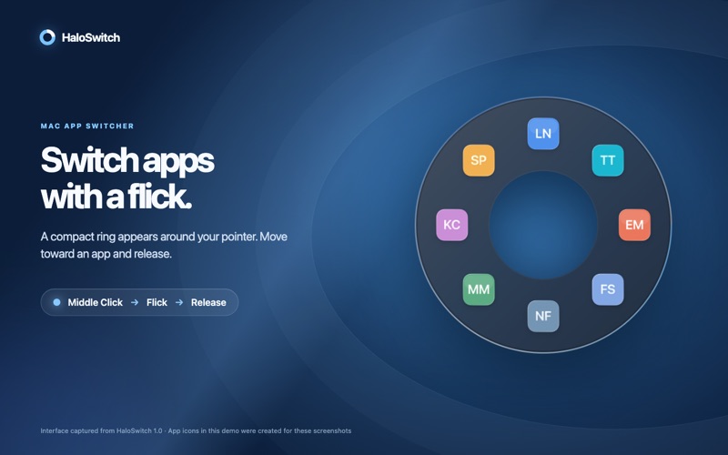 HaloSwitch: Switch Apps Fast screenshot 1