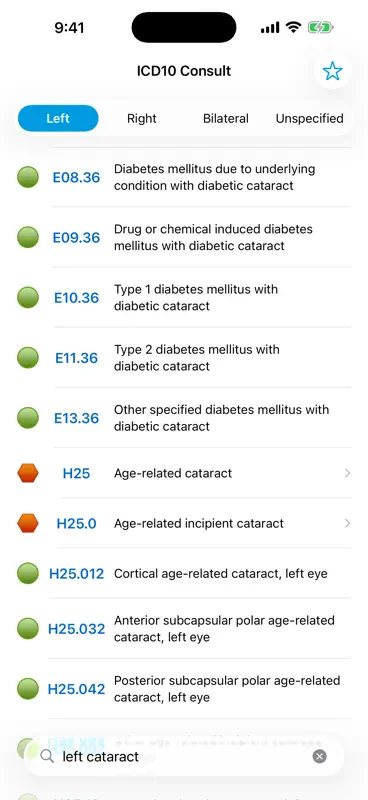 ICD10 Consult Pro screenshot 2 of 5
