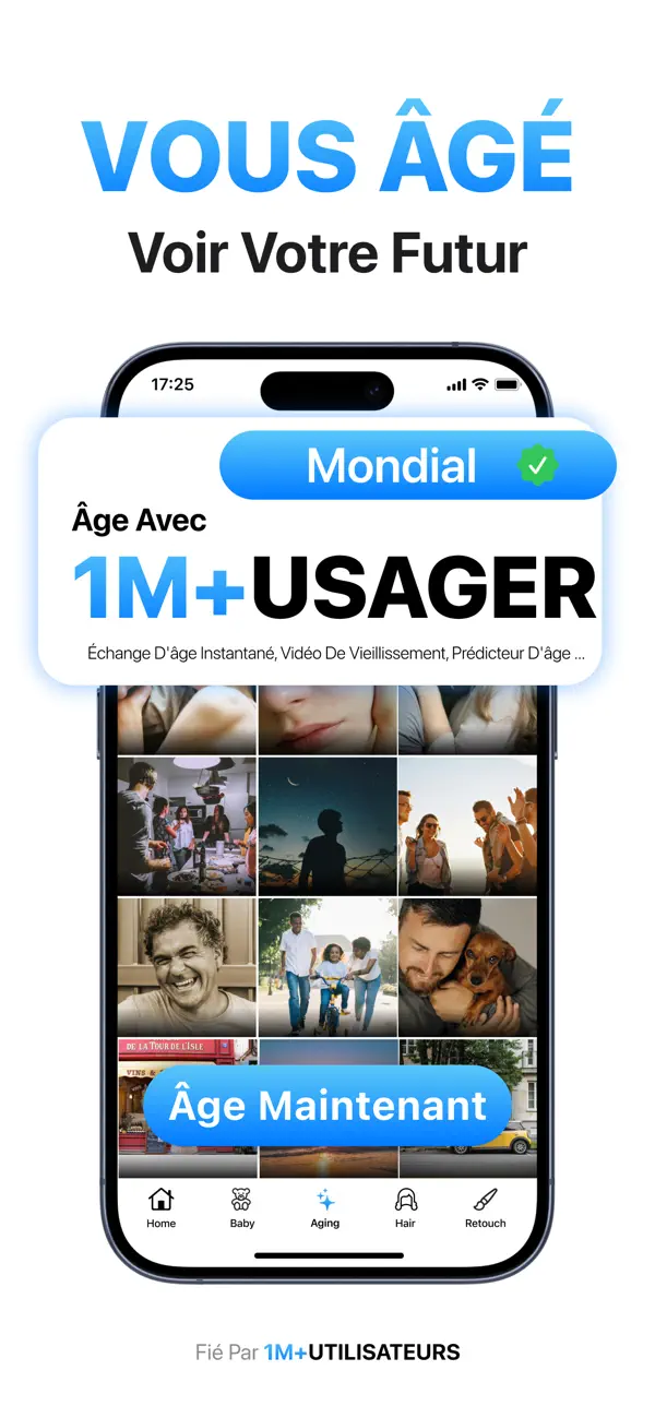 Screenshot #1 pour Age Swap: AI Face Aging App