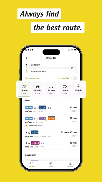 BVG Jelbi: Mobility in Berlin iPhone screenshot 6 - Travel app