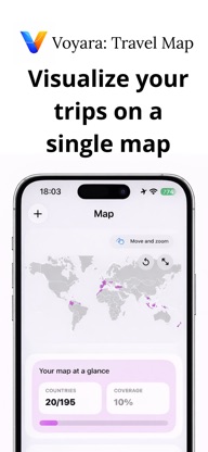 Voyara: Travel Map screenshot 1