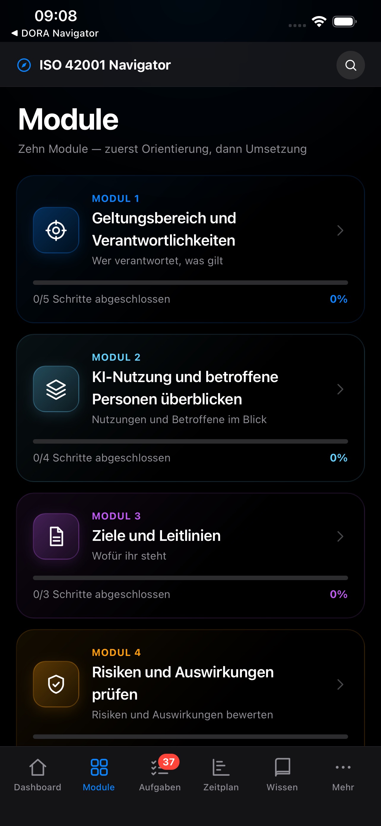 Screenshot 5 of ISO 42001 Navigator