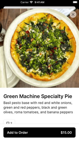 Crust Pizzeria iPhone screenshot 4 - Food & Drink app