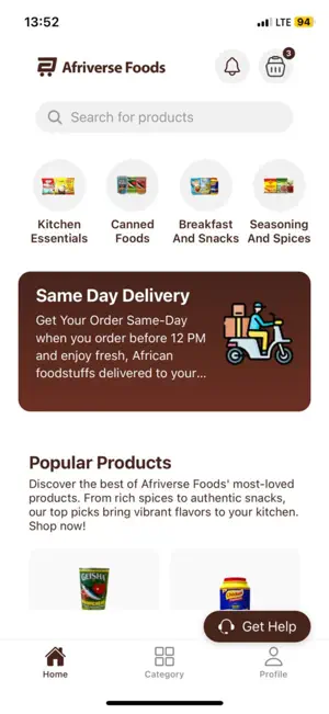 Afriverse Foods screenshot 1