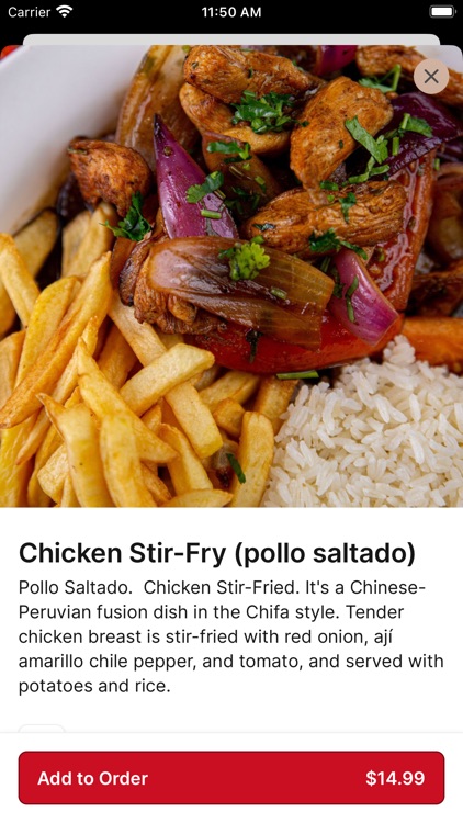 Peruvian Fusion Cuisine screenshot-3