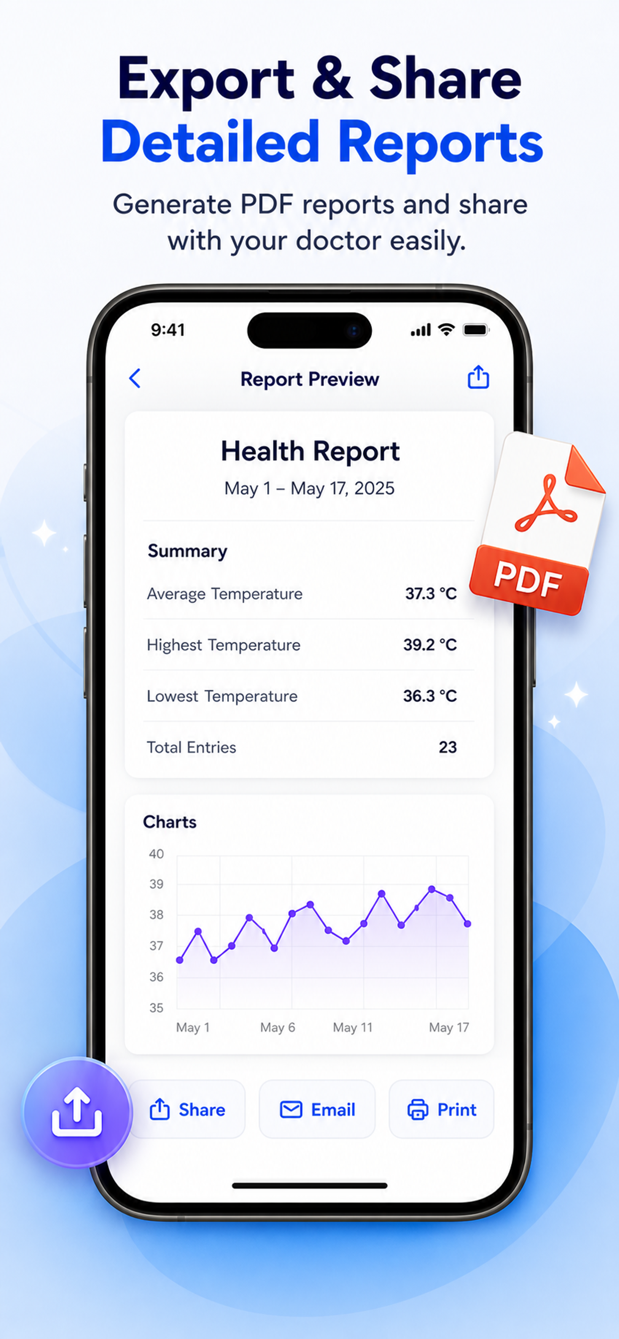 Body Temperature Fever Track screenshot 7