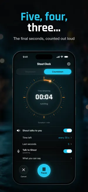 Shout Clock: Voice Timer screenshot 3