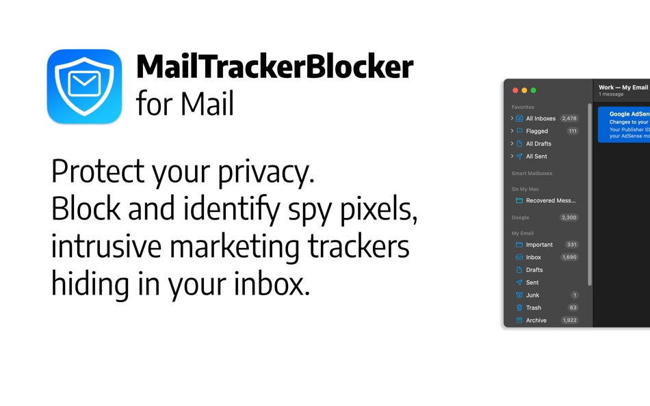 #1. MailTrackerBlocker for Mail (macOS) 由: One Fat Giraffe