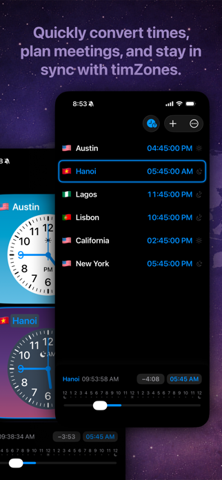 timZones World Clock Screenshot 3 of 3