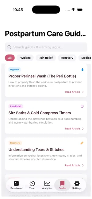 PeriCare Tracker screenshot 3