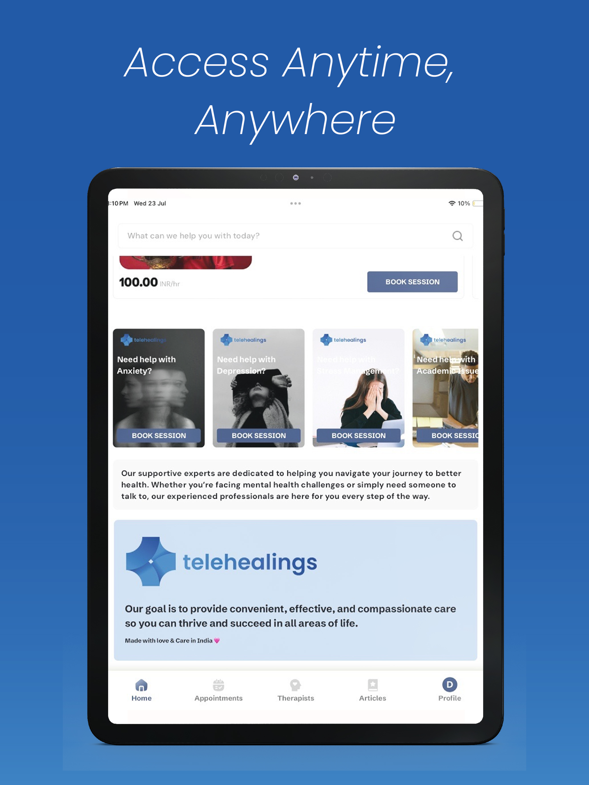 Telehealings: Mental Wellness