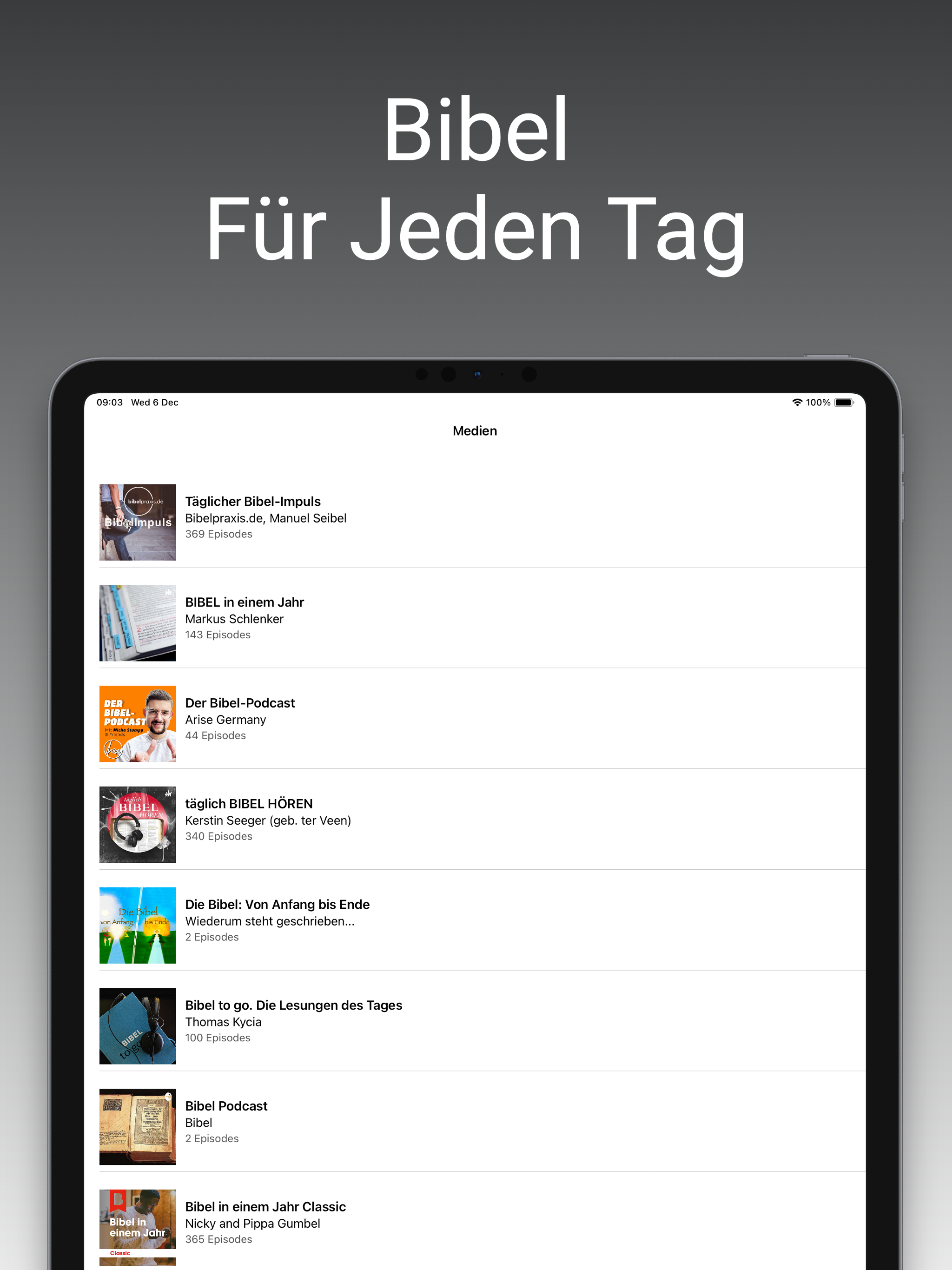 Die Bibel app für jeden tag