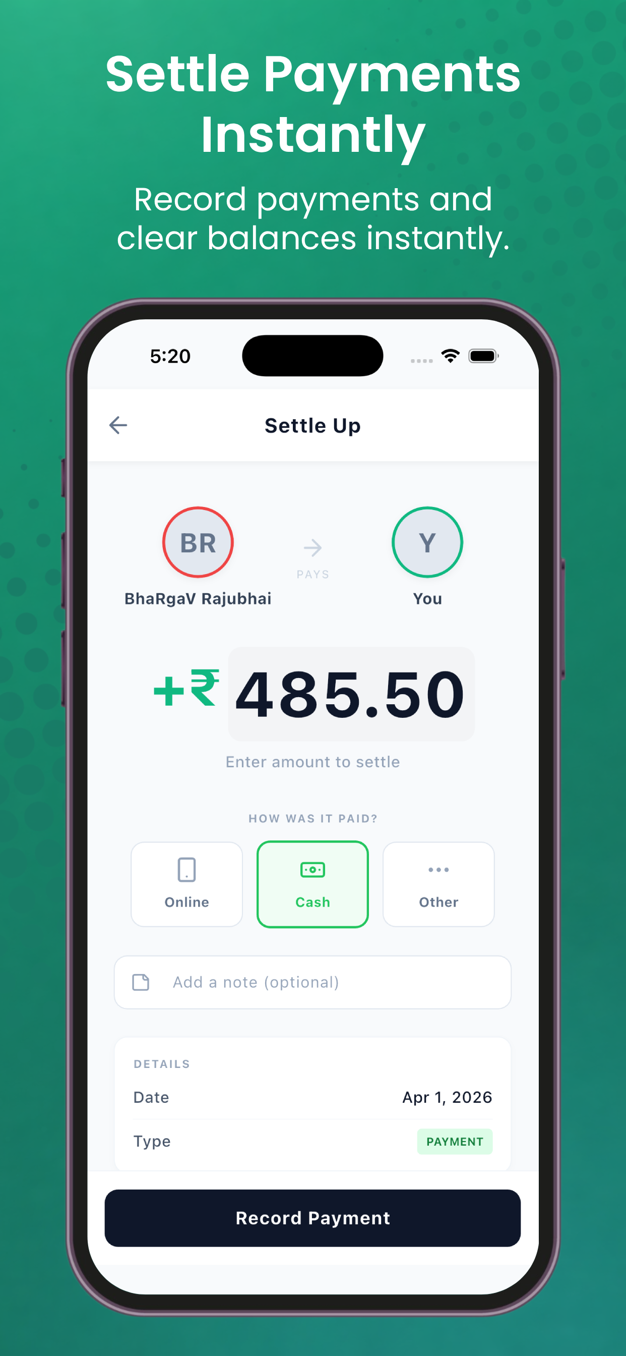 SplitMate: Split Bills Easy