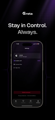 Greta AI iPhone screenshot