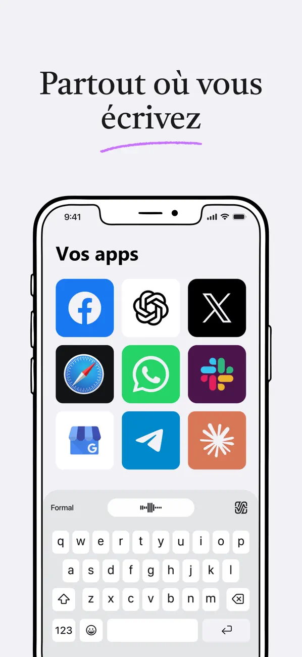 Screenshot #2 pour Swifly - The Voice Keyboard