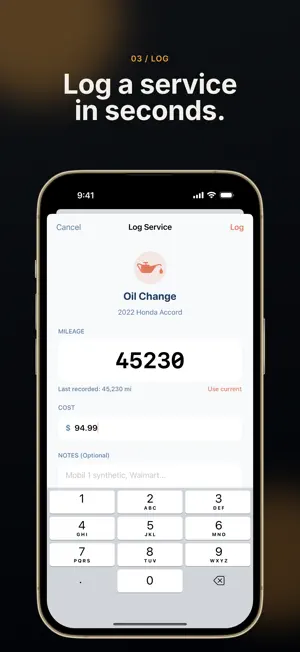 Vehix - Car Maintenance Log screenshot 3