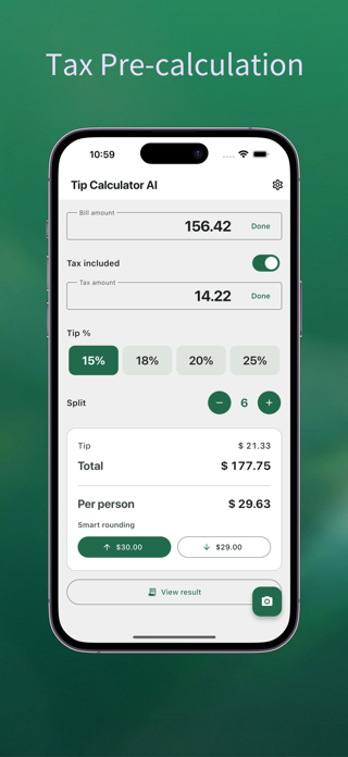 Tip Calculator AI: Bill Split Screenshot 4 of 4