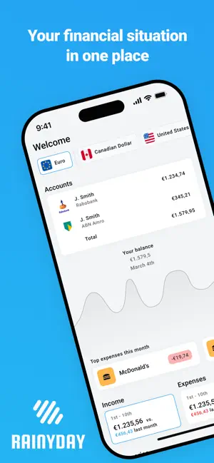 Money Planner: RainyDay screenshot 1