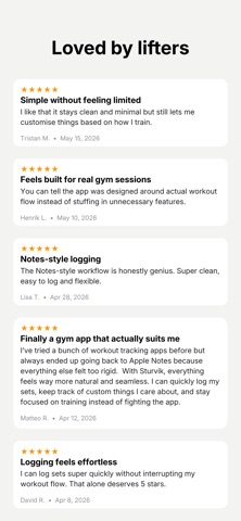 Gym Log — Sturvik Screenshot 3 of 5