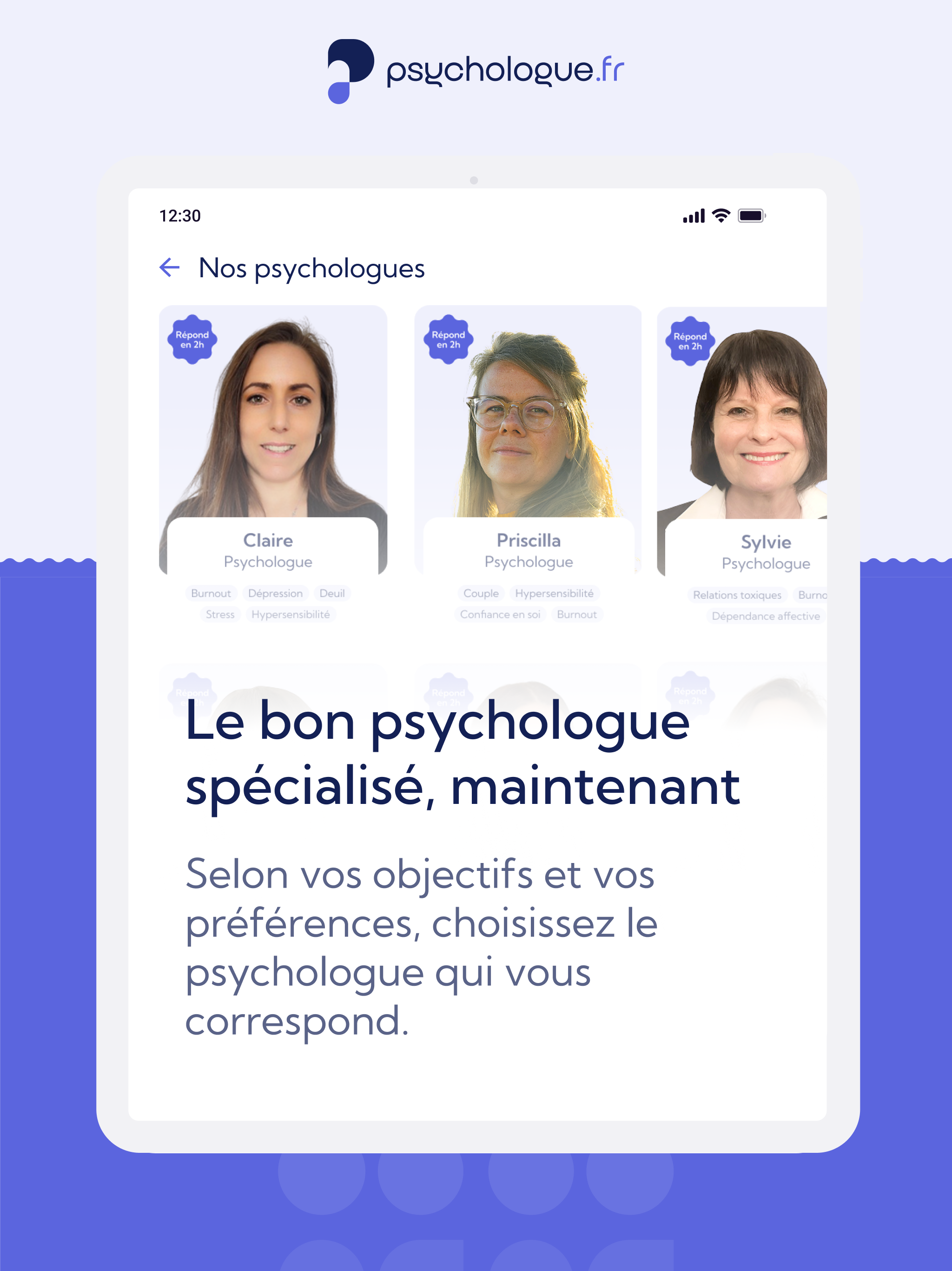 Psychologue.fr - Psy en ligne screenshot 5