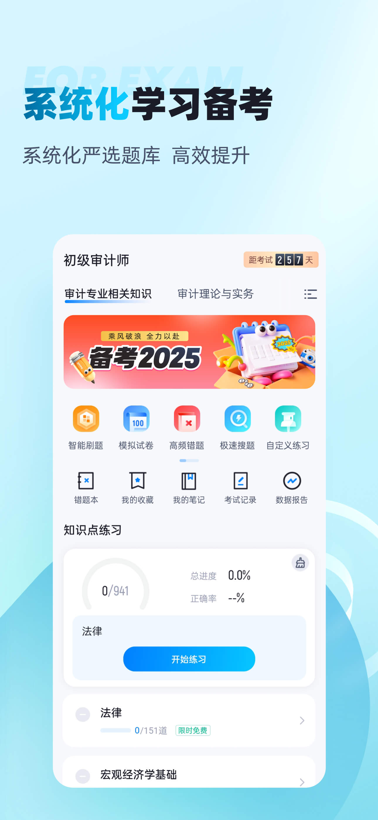 初级审计师考试聚题库