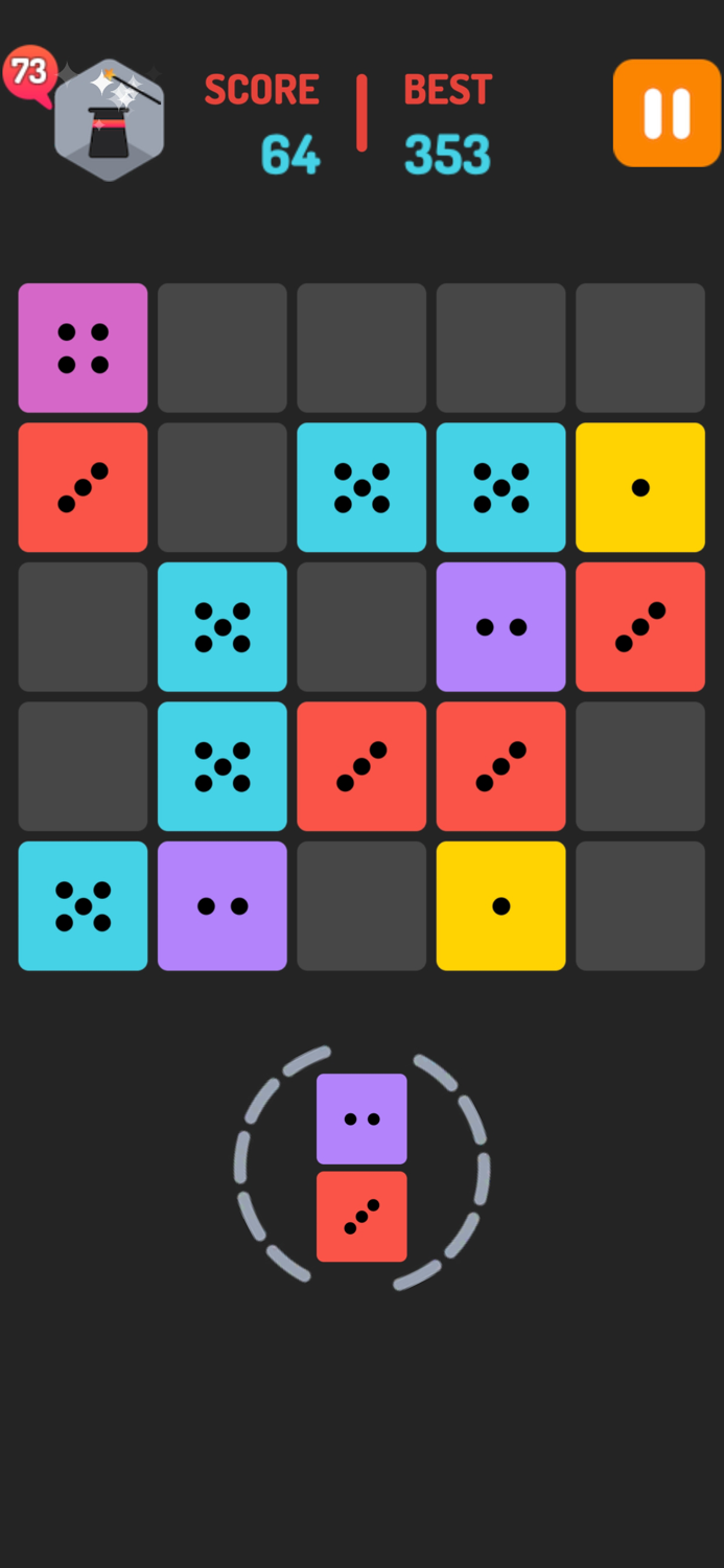 DomiMerge Hexa Puzzle