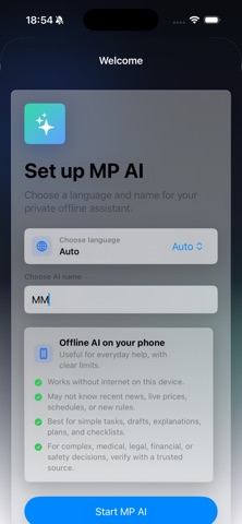 MP AI screenshot