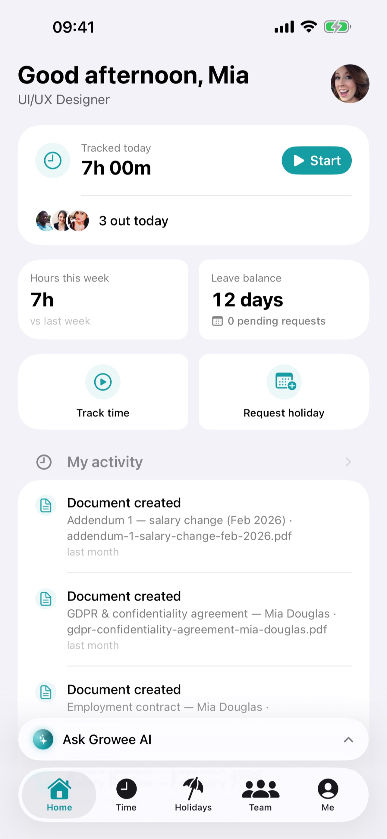 Screenshot 3 of Growee HR
