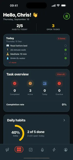 taskDojo: habit & goal tracker screenshot 2