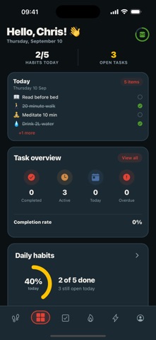 taskDojo: habit & goal tracker Screenshot 2 of 5
