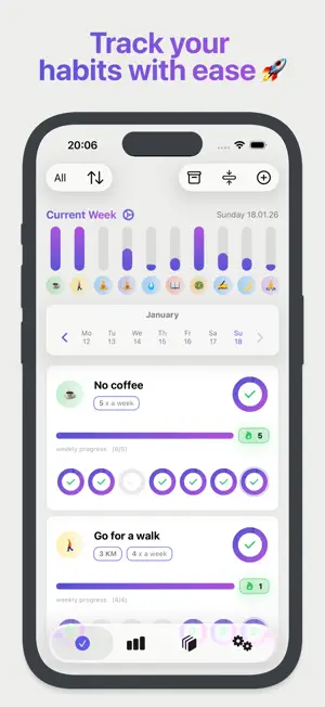 Habit Tracker - HabitBe screenshot 1