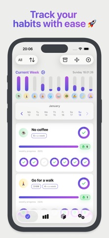 Habit Tracker - HabitBe Screenshot 1 of 7