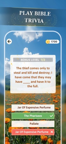 Bible Crossword Game iPhone screenshot